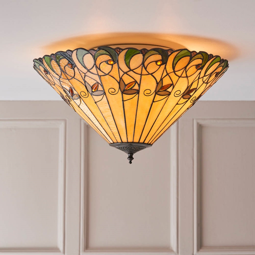 Endon 70706 - Stropna svetilka JAMELIA 2xE27/60W/230V pr. 50 cm