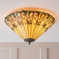 Endon 70706 - Stropna svetilka Tiffany JAMELIA 2xE27/60W/230V, premer 50 cm