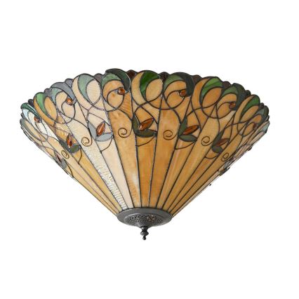 Endon 70706 - Stropna svetilka Tiffany JAMELIA 2xE27/60W/230V, premer 50 cm