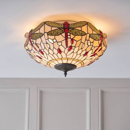 Endon 70723 - Stropna svetilka KAČJI PASTIR 2xE27/60W/230V pr. 41 cm