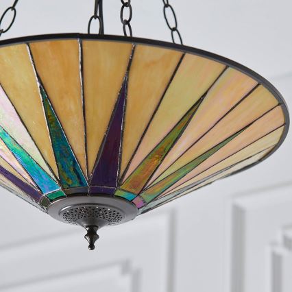 Endon 70754 - Lestenec na verigi DARK STAR 3xE27/60W/230V pr. 49 cm