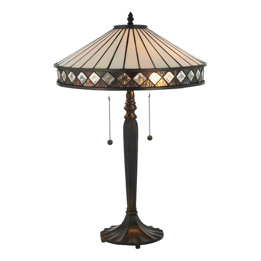 Endon 70935 - Namizna svetilka FARGO 2xE27/60W/230V pr. 41,5 cm