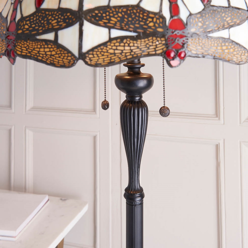Endon 70940 - Stoječa svetilka DRAGONFLY 2xE27/60W/230V, premer 50 cm