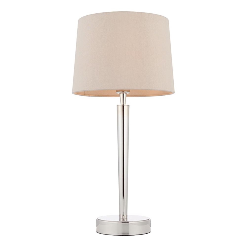 Endon 72175 - Namizna svetilka s USB priključkom SYON 1xE14/40W/230V sijajni krom/bež