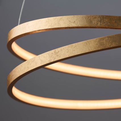 Endon 72479 - LED Lestenec na vrvici SCRIBBLE LED/31,5W/230V 3000K zlata