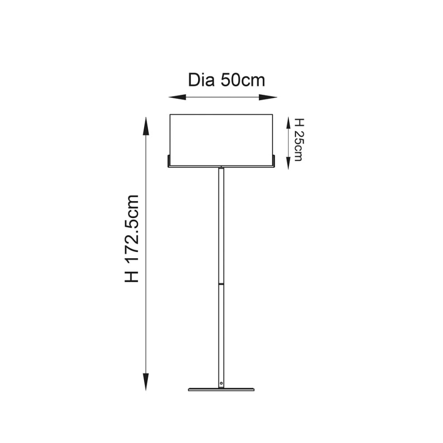 Endon 72634 - Talna svetilka HAYFIELD 1xE27/40W/230V rjava/siva