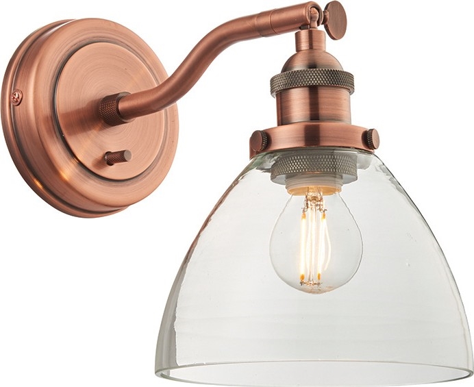 Endon 76334 - Stensko točkovno svetilo HANSEN 1xE14/40W/230V bakreno