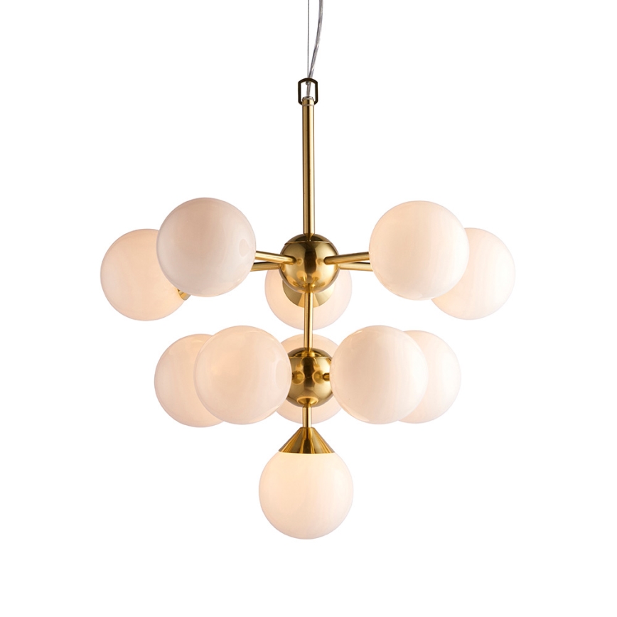 Endon 76500 - Lestenec na vrvici OSCAR 11xG9/18W/230V medenina