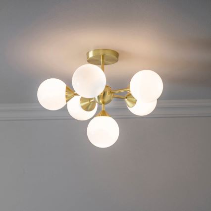 Endon 76501 - Lestenec na palici OSCAR 6xG9/5W/230V zlata