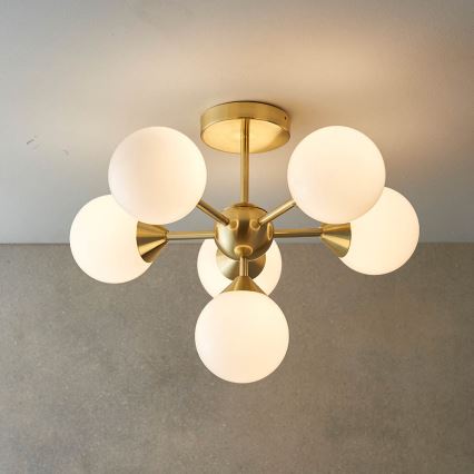 Endon 76501 - Lestenec na palici OSCAR 6xG9/5W/230V zlata