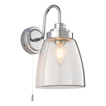 Endon 77088 - Kopalniško stensko svetilo ASHBURY 1xE14/4W/230V IP44 sijajni krom