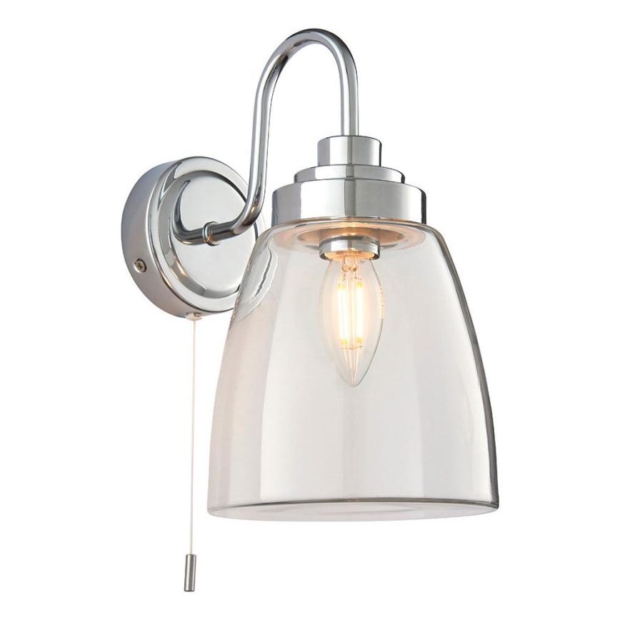 Endon 77088 - Kopalniško stensko svetilo ASHBURY 1xE14/4W/230V IP44 sijajni krom