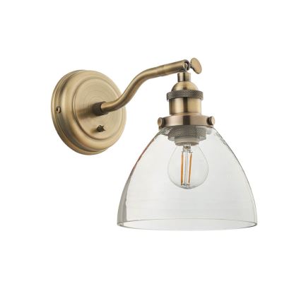 Endon 77273 - Stenski reflektor HANSEN 1xE14/40W/230V medenina