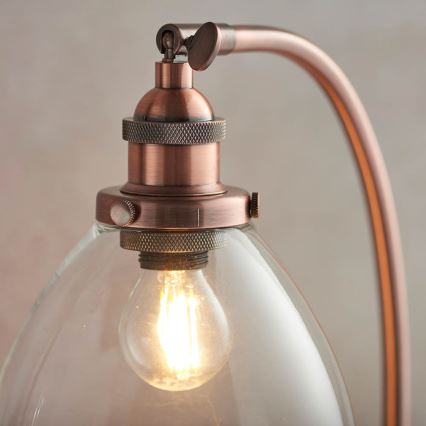 Endon 77861 - Namizna svetilka HANSEN 1xE27/40W/230V baker