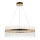 Endon 81908 - LED zatemnitvena viseča svetilka na vrvici ADRIEL LED/58W/230V 3000K premer 70 cm zlata/prozorna