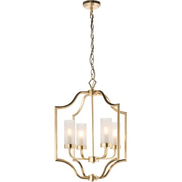 Endon 81914 - Lestenec na verigi EDREA 4xE14/6W/230V medenina