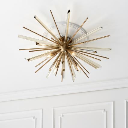 Endon 81937 - Stropno svetilo 4xE14/40W/230V premer 80 cm zlato