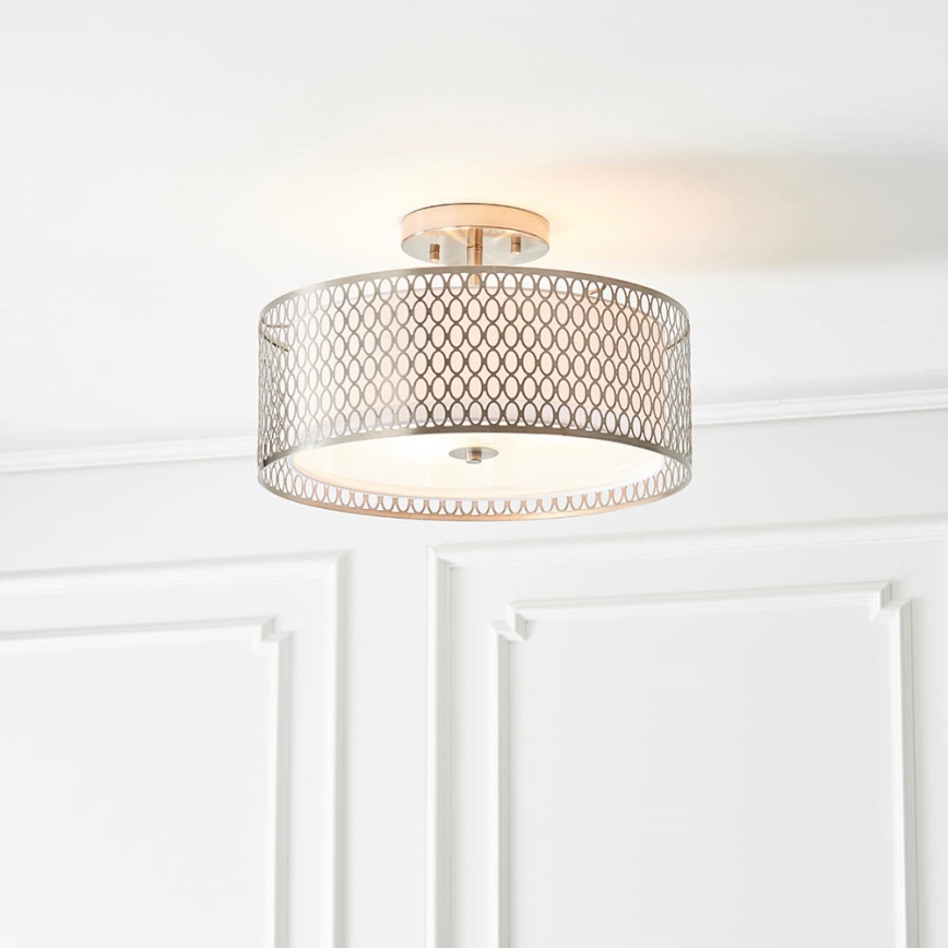 Endon 81966 - Nadgradni lestenec CORDERO 3xE27/10W/230V mat krom