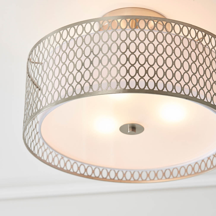 Endon 81966 - Nadgradni lestenec CORDERO 3xE27/10W/230V mat krom