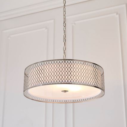 Endon 81969 - Lestenec na verigi CORDERO 3xE27/10W/230V mat krom