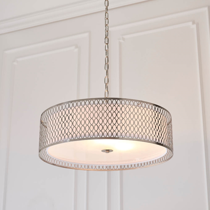 Endon 81969 - Lestenec na verigi CORDERO 3xE27/10W/230V mat krom