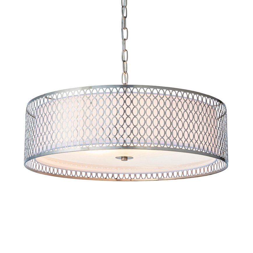 Endon 81969 - Lestenec na verigi CORDERO 3xE27/10W/230V mat krom