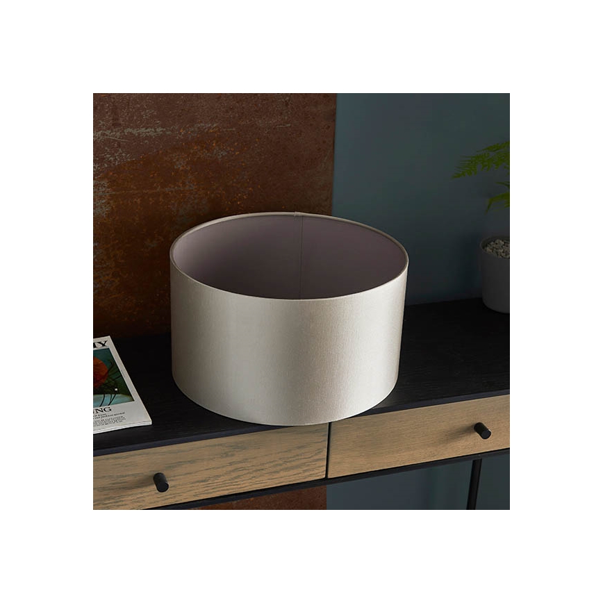 Endon 90024 - Nadomestni abažur za namizno svetilko z grlom E27, premer 38 cm, siva