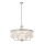 Endon 90263 - Lestenec na verigi CHESTERFIELD 6xE14/6W/230V premer 55 cm sijajni krom