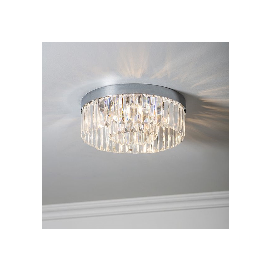 Endon 91811 - Kopalniška stropna svetilka SHIMMER 5xG9/18W/230V IP44 sijajni krom