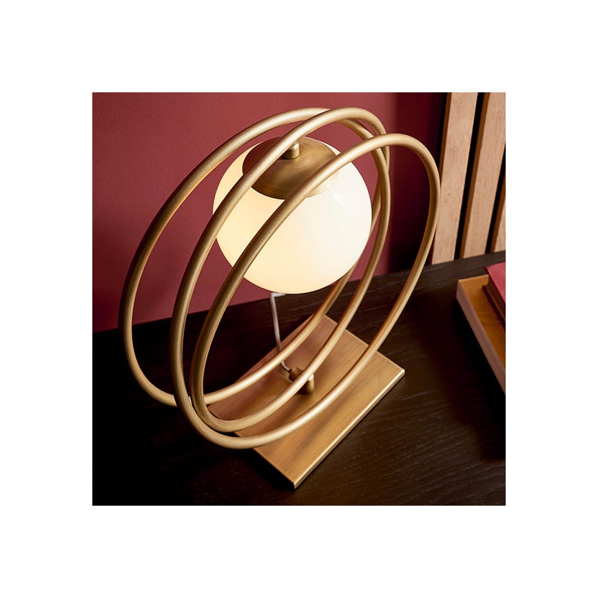 Endon 92491 - Namizna svetilka EMILIO 1xG9/3W/230V zlata/bela