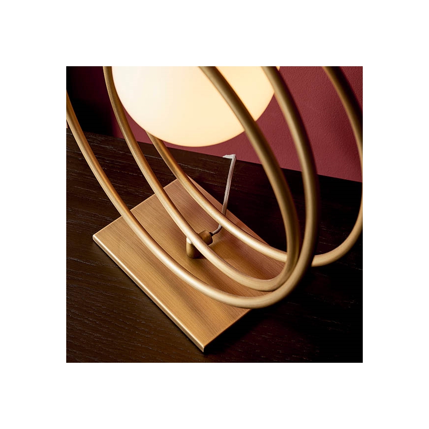 Endon 92491 - Namizna svetilka EMILIO 1xG9/3W/230V zlata/bela