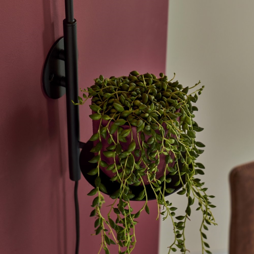 Endon 92726 - Stenska svetilka HALO 1xG9/3W/230V črna/bela