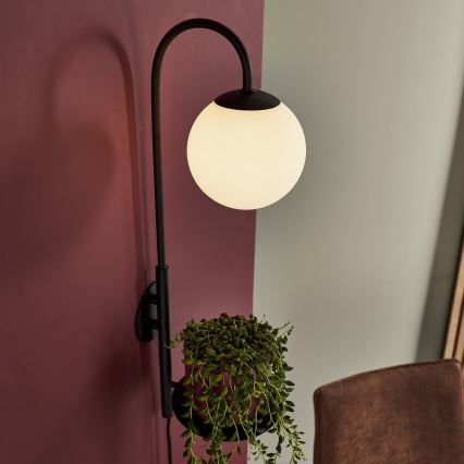 Endon 92726 - Stenska svetilka HALO 1xG9/3W/230V črna