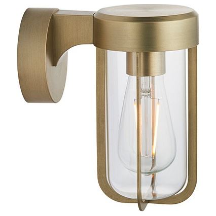Endon 92855 - Stenska svetilka za kopalnico 1xE27/6W/230V IP44 medenina
