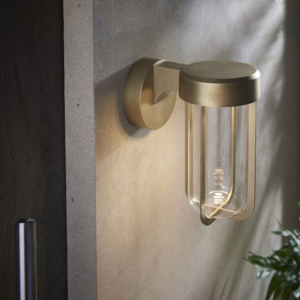 Endon 92856 - LED kopalniško stensko svetilo LED/8W/230V IP44 2700K medenina