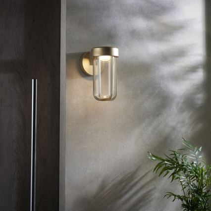 Endon 92856 - LED kopalniško stensko svetilo LED/8W/230V IP44 2700K medenina