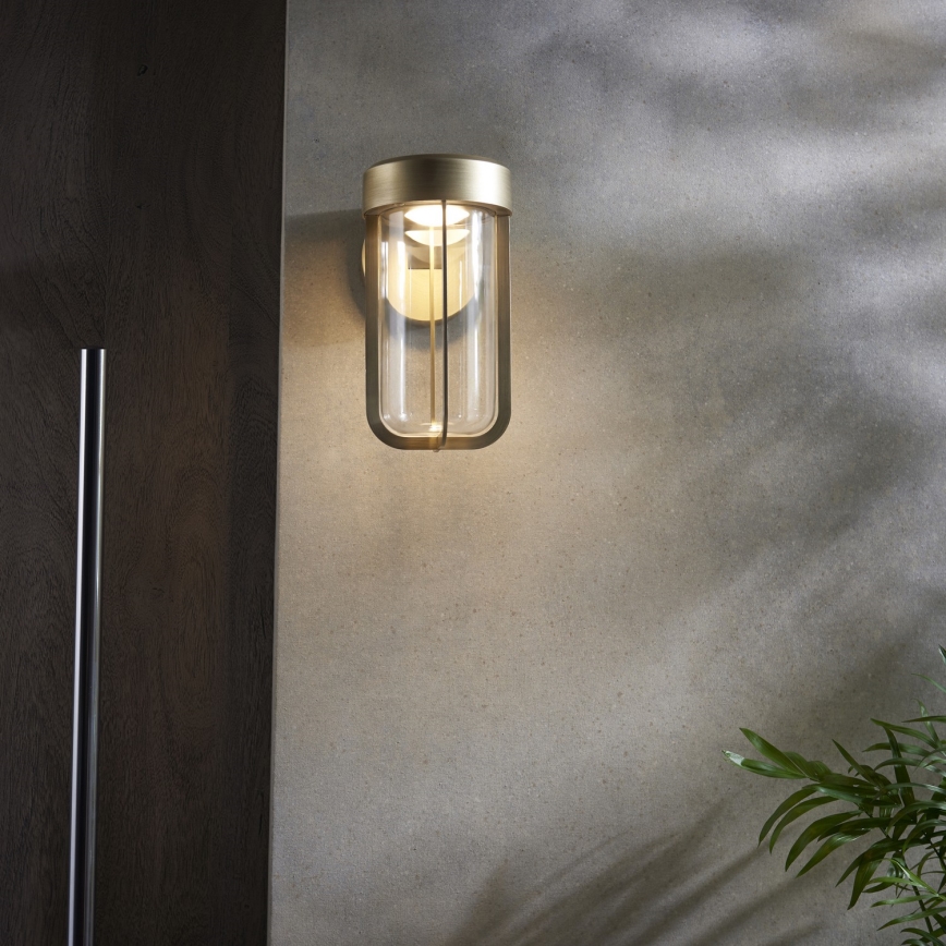 Endon 92856 - LED kopalniško stensko svetilo LED/8W/230V IP44 2700K medenina