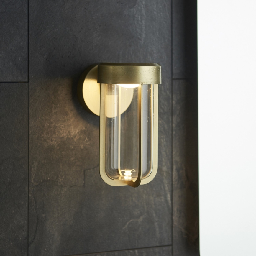Endon 92856 - LED kopalniško stensko svetilo LED/8W/230V IP44 2700K medenina
