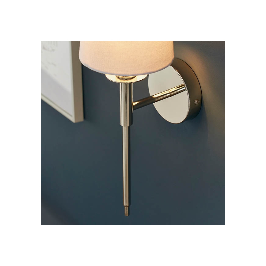 Endon 92949 - Stenska svetilka 1xE14/6W/230V bela/sijajni krom