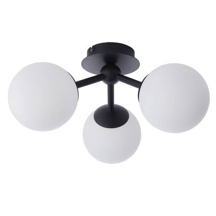 Endon 93489 - Nadometna kopalniška stropna svetilka FRIO 3xG9/3W/230V IP44 črna