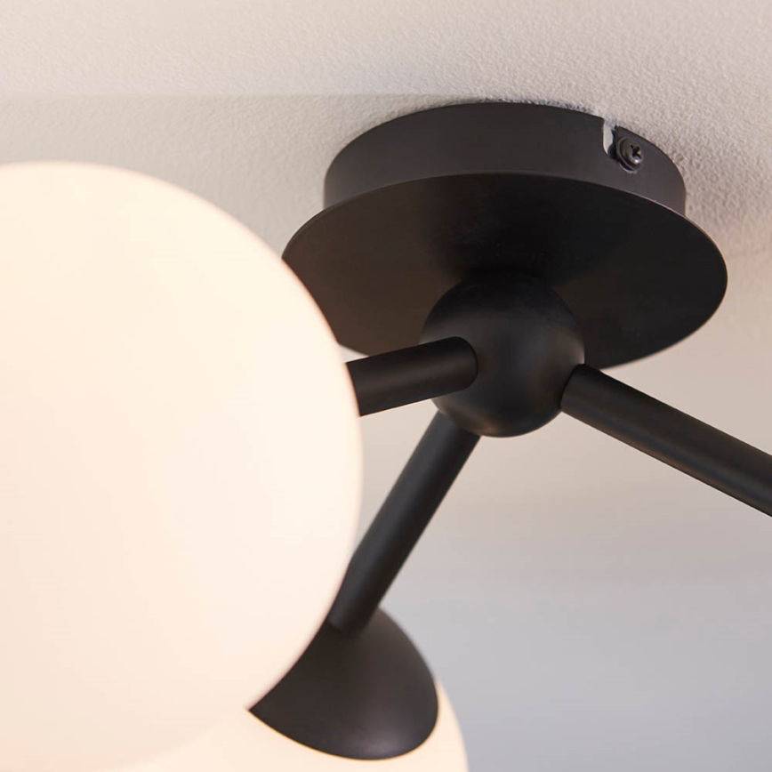 Endon 93489 - Nadometna kopalniška stropna svetilka FRIO 3xG9/3W/230V IP44 črna
