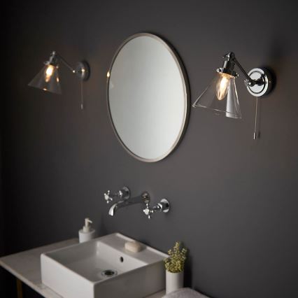 Endon 93853 - Kopalniški stenski reflektor FARADAY 1xG9/3W/230V IP44 sijajni krom