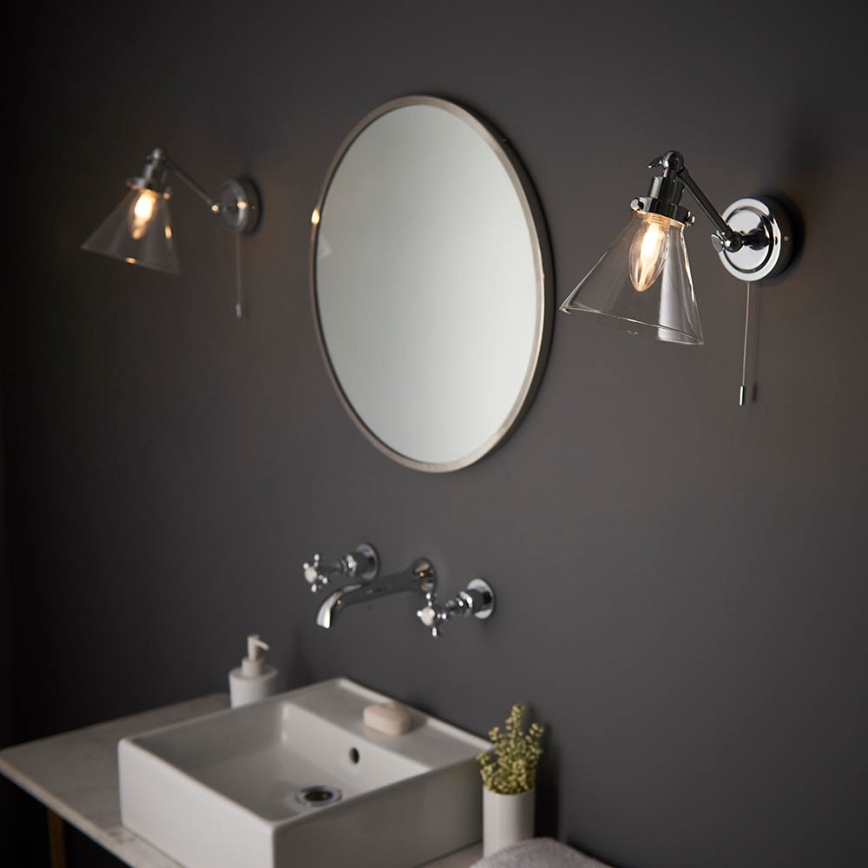 Endon 93853 - Kopalniški stenski reflektor FARADAY 1xG9/3W/230V IP44 sijajni krom