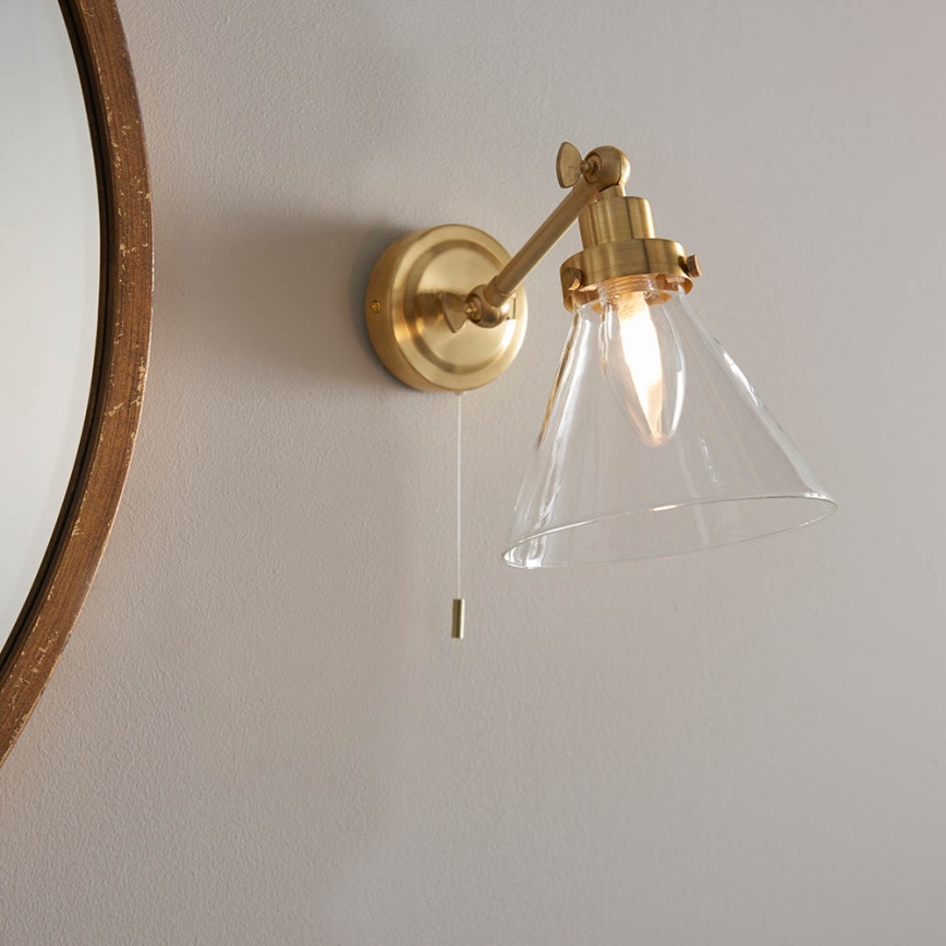 Endon 93854 - Kopalniški stenski reflektor FARADAY 1xG9/3W/230V IP44 zlata