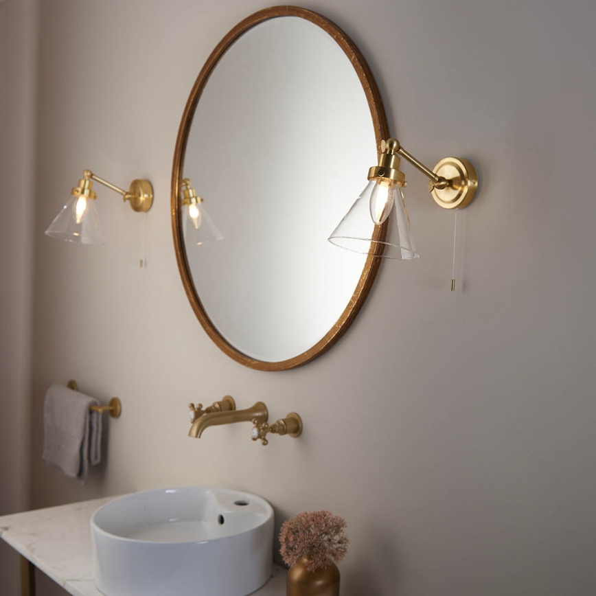 Endon 93854 - Kopalniški stenski reflektor FARADAY 1xG9/3W/230V IP44 zlata