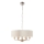 Endon 94357 - Lestenec na verigi HIGHCLERE 6xE14/40W/230V Ø 55 cm bež/matni krom