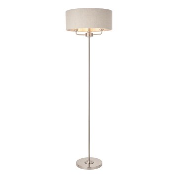 Endon 94359 - Talna svetilka HIGHCLERE 3xE14/40W/230V bež/sijajni krom pr. 47 cm
