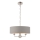 Endon 94377 - Lestenec na verigi HIGHCLERE 3xE14/40W/230V siva/sijajni krom pr. 45 cm