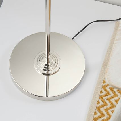 Endon 94378 - Talna svetilka HIGHCLERE 1xE14/40W/230V siva/sijajni krom