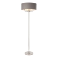 Endon 94378 - Talna svetilka HIGHCLERE 1xE14/40W/230V siva/sijajni krom pr. 47 cm
